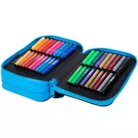 2. CoolPack Jumper 3 Piórnik Trzykomorowy Z Wyposażeniem Soccer E67553