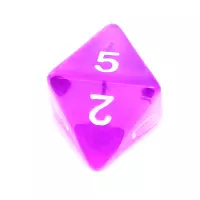 6. Komplet kości REBEL RPG - Kryształowe - Fioletowe