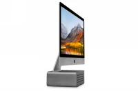 2. Twelve South HiRise Pro - aluminiowa podstawka do iMac i Apple Studio Display ze schowkiem (gunmetal)
