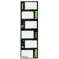 2. Starpak Naklejki Na Zeszyt Pixel 1 Listek 6szt. 