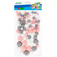 2. Craft With Fun Ozdoba Dekoracyjna Kolorowe Pastelowe Pompony 501476