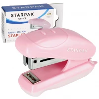 1. Starpak Zszywacz Mini 20k 24/6 26/6 Pastelowy Różowy 519779