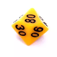 7. Komplet kości REBEL RPG - Matowe - Żółte