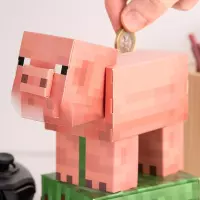 3. Zestaw do Samodzielnego Montażu Skarbonki Minecraft  - Świnka