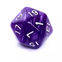 7. Komplet kości REBEL RPG - Perłowe - Granatowe