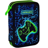 1. AstraBag Piórnik AC21 Dwukomorowy z Wyposażeniem Gaming 503024060