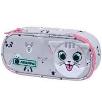 4. AstraBag Piórnik AC6 Saszetka Usztywniona Kitty the Cute 505023065