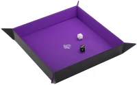 1. Gamegenic: Magnetic Dice Tray - Square - Mata na Kości - Black/Purple