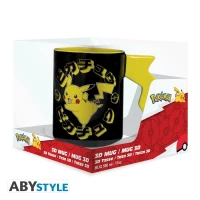 4. Kubek 3D Pokemon Pikachu - Błyskawica - 460 ml