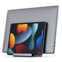 3. Satechi Dual Vertical Laptop Stand - aluminowa podstawka na laptopa oraz iPada (space gray)