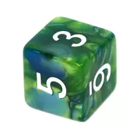 9. Komplet kości REBEL RPG - Dwukolorowe - Niebiesko-zielone