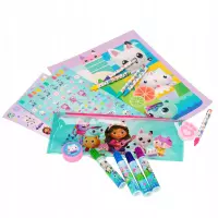 1. Starpak Zestaw Artystyczny z Naklejkami Koci Domek Gabi 537102