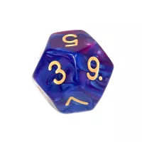 7. Komplet kości REBEL RPG - Dwukolorowe - Ciemnoniebiesko-purpurowe