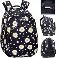 7. CoolPack Base Plus Plecak Szkolny Daisy Black F027817