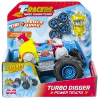 1. MAGIC BOX T-racers Power Trucks - Turbo Digger Pojazd + Figurka