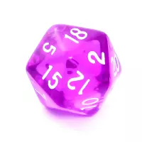 5. Komplet kości REBEL RPG - Kryształowe - Fioletowe