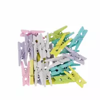 1. Craft With Fun Ozdoba Dekoracyjna Drewniany Spinacz Pastel 555402