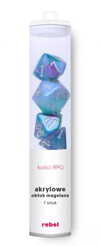 1. Komplet kości REBEL RPG - Akrylowe - Obłok Magellana