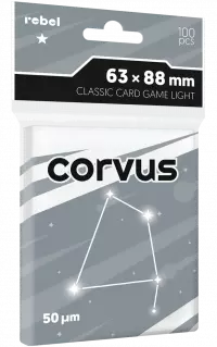 1. Rebel Koszulki na Karty Light Corvus "Classic Cart Game Light" - 63x88 mm - 100 sztuk