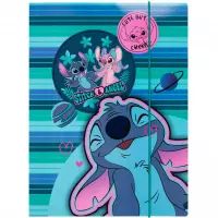1. Coolpack Teczka z Gumką A4 Stitch Blue wzór 1 74784PTR
