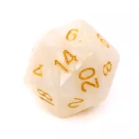 7. Komplet kości REBEL RPG - Perłowe - Białe