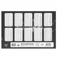 1. Starpak Plan Lekcji z Tabliczką Mnożenia A5 Nasa 560064