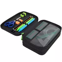4. CoolPack Jumper 3 Piórnik Trzykomorowy Z Wyposażeniem Football Blue D067336