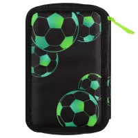 3. Starpak Piórnik Trzykomorowy z Wyposażeniem Football Green 553119