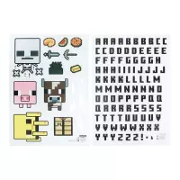 2. Naklejki Dekoracyjne Ścienne Minecraft 