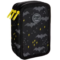 1. CoolPack Jumper 3 Piórnik Trzykomorowy z Wyposażeniem Darker Night D067331