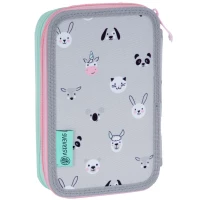 5. AstraBag Piórnik AC2 Dwukomorowy bez Wyposażenia Kitty the Cute 503023026