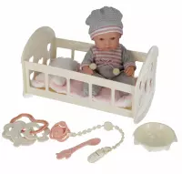 3. Mega Creative Lalka Bobas 22cm + Łóżeczko 544402