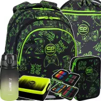 1. CoolPack Zestaw Szkolny Game Night 5el. Plecak Jerry F029711 + Piórnik F062711 + Worek F070711