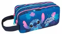 1. CoolPack Primus Piórnik Saszetka Trzykomorowa Prostokątna Stitch Blue F060780L