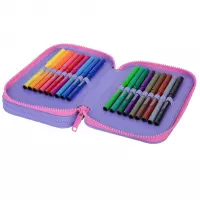 3. CoolPack Jumper 2 Piórnik Dwukomorowy Z Wyposażeniem Pastel Heart F066832