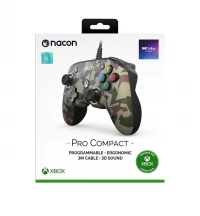 4. NACON XO/XSX Pad Przewodowy Compact Pro Controller Green Camo