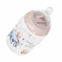 3. Nuk Butelka 150ml 0-6m First Choice+ Smoczek Silikonowy M Osiołek Różowa 536898