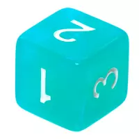 8. Komplet kości REBEL RPG - Kamienie Księżycowe - Turkus