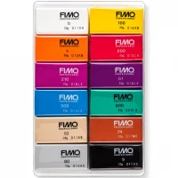 2. Staedtler Fimo Professional Zestaw Masy Termoutwardzalnej Basic Colour 12x25g 053485