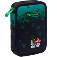 1. AstraBag Piórnik AC2 Dwukomorowy bez Wyposażenia Do Your Best 503025020