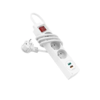 1. Hama Listwa Zasilająca 3GN, 2xUSB C/A