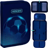 7. AstraBag Piórnik AC1 Pojedynczy Dwuklapkowy bez Wyposażenia Football Light 503025023