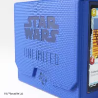 4. Gamegenic: Star Wars Unlimited - Double Deck Pod - Pudełko na Karty - Blue