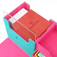 4. Gamegenic: The Academic 133+ XL (Tolarian) - Pudełko na Karty - Teal/Pink