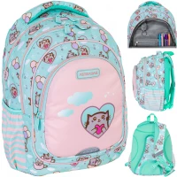 1. AstraBag Plecak Szkolny AB330 Kitty's World 502024001