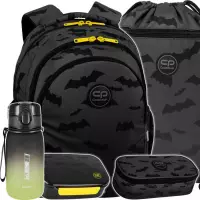1. CoolPack Zestaw Szkolny Darker Night 5el. Plecak Jerry F029680 + Piórnik F062680 + Worek F070680